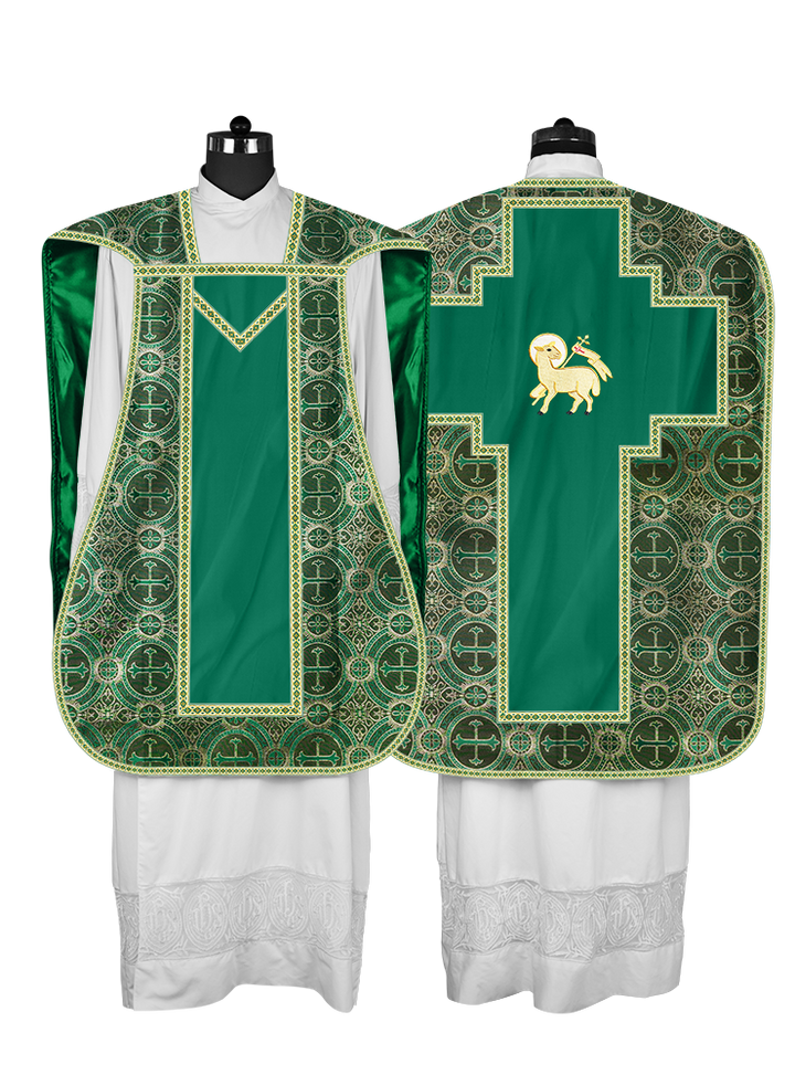 Roman chasuble with Motif and Trims