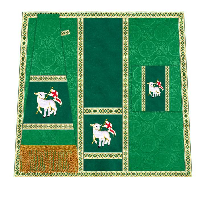 Altar Mass Set with Detailed Motif Embroidery