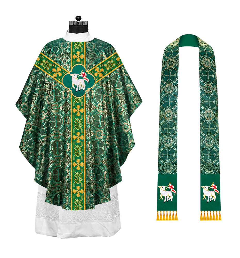 Gothic Chasuble with Motif and Trims