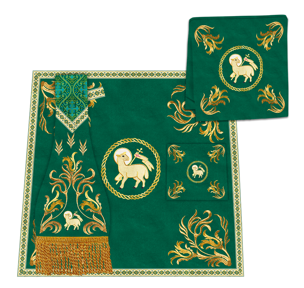 Liturgical Borromean Chasuble With Detailed Embroidery and Trims