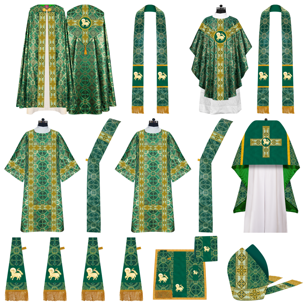 Gothic Highline Mass Set with Embroidered Motif and Orphrey