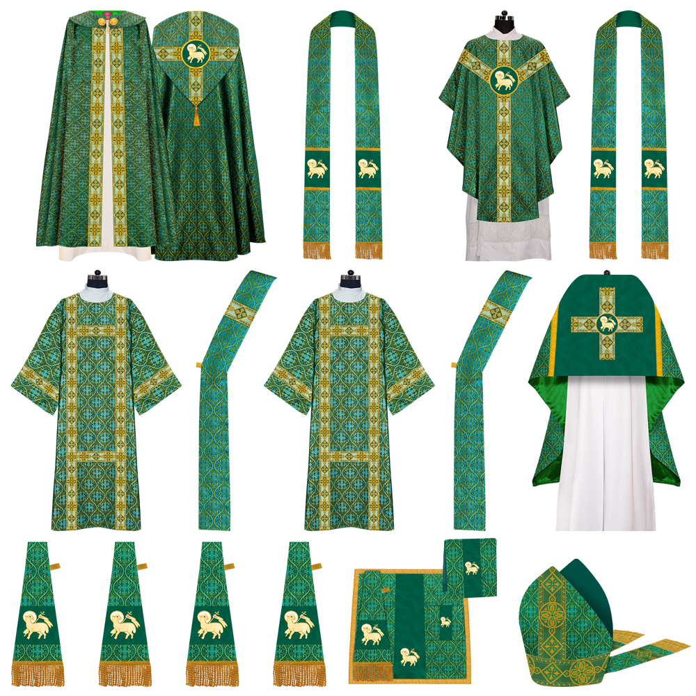 Gothic Highline Mass Set with Embroidered Motif and Orphrey