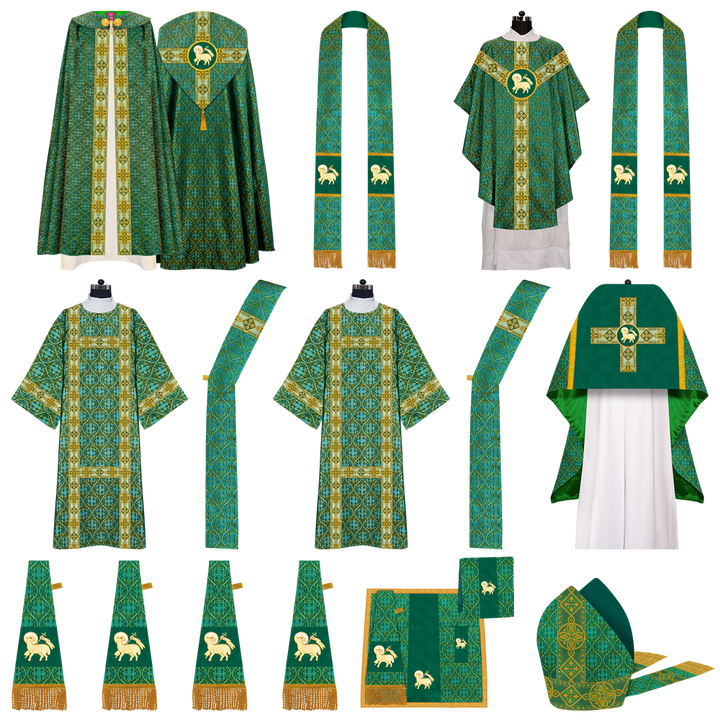 Gothic Highline Mass Set with Embroidered Motif and Orphrey