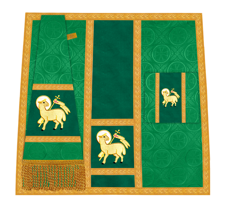 Handcrafted Altar Mass Set with Embroidered Motif