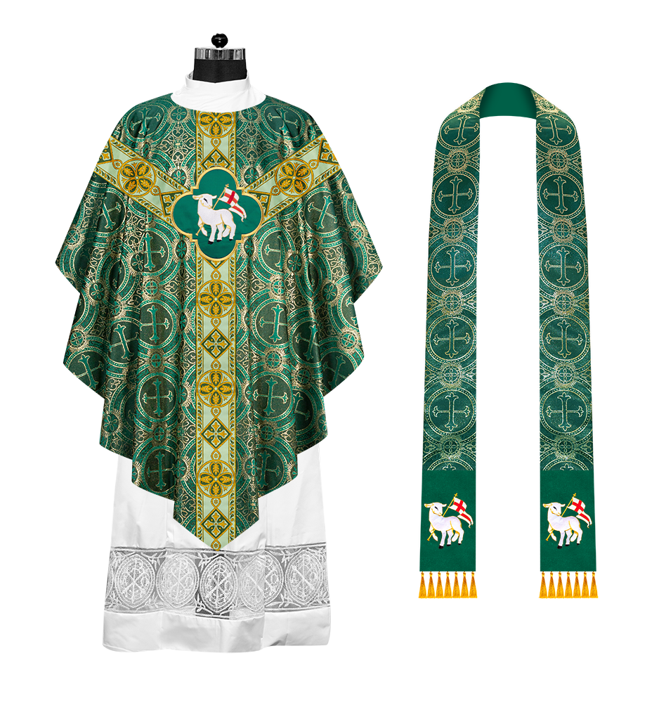 Ornate Liturgical Pugin Chasuble Vestment