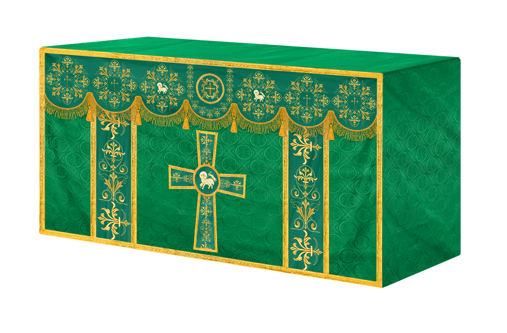 Exquisite Altar Cloth with Intricate Embroidery