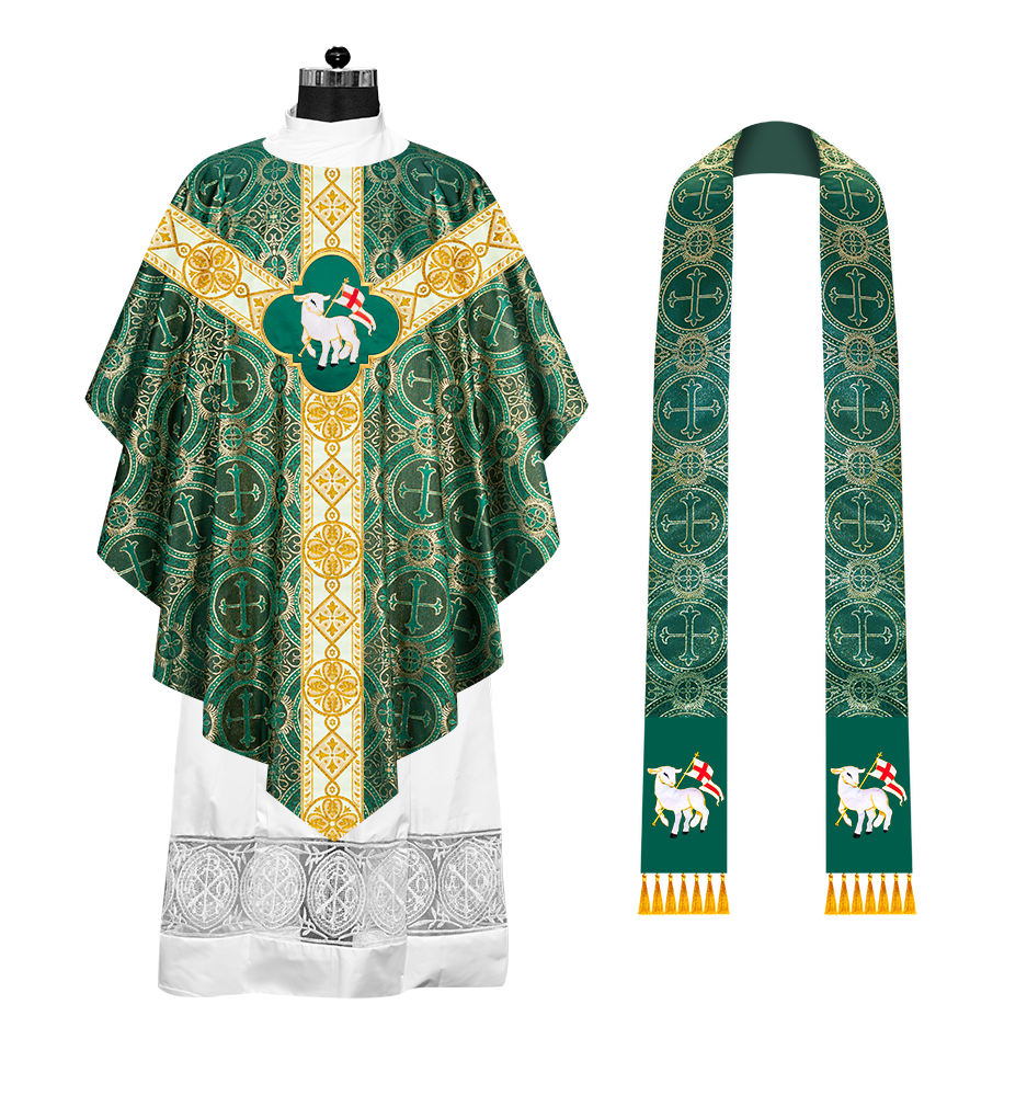 Ornate Liturgical Pugin Chasuble Vestment