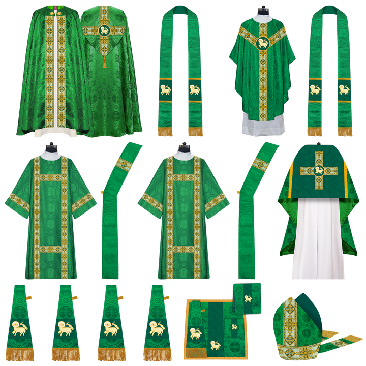 Gothic Highline Mass Set with Embroidered Motif and Orphrey