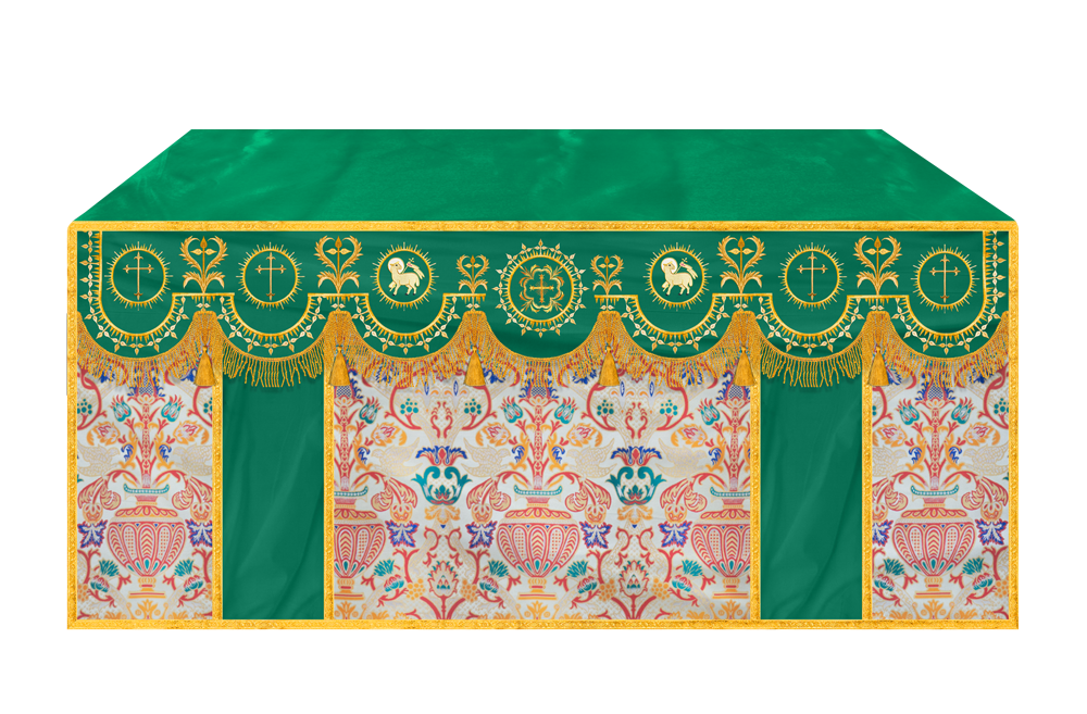 Tapestry Altar Cloth with Woven Braids