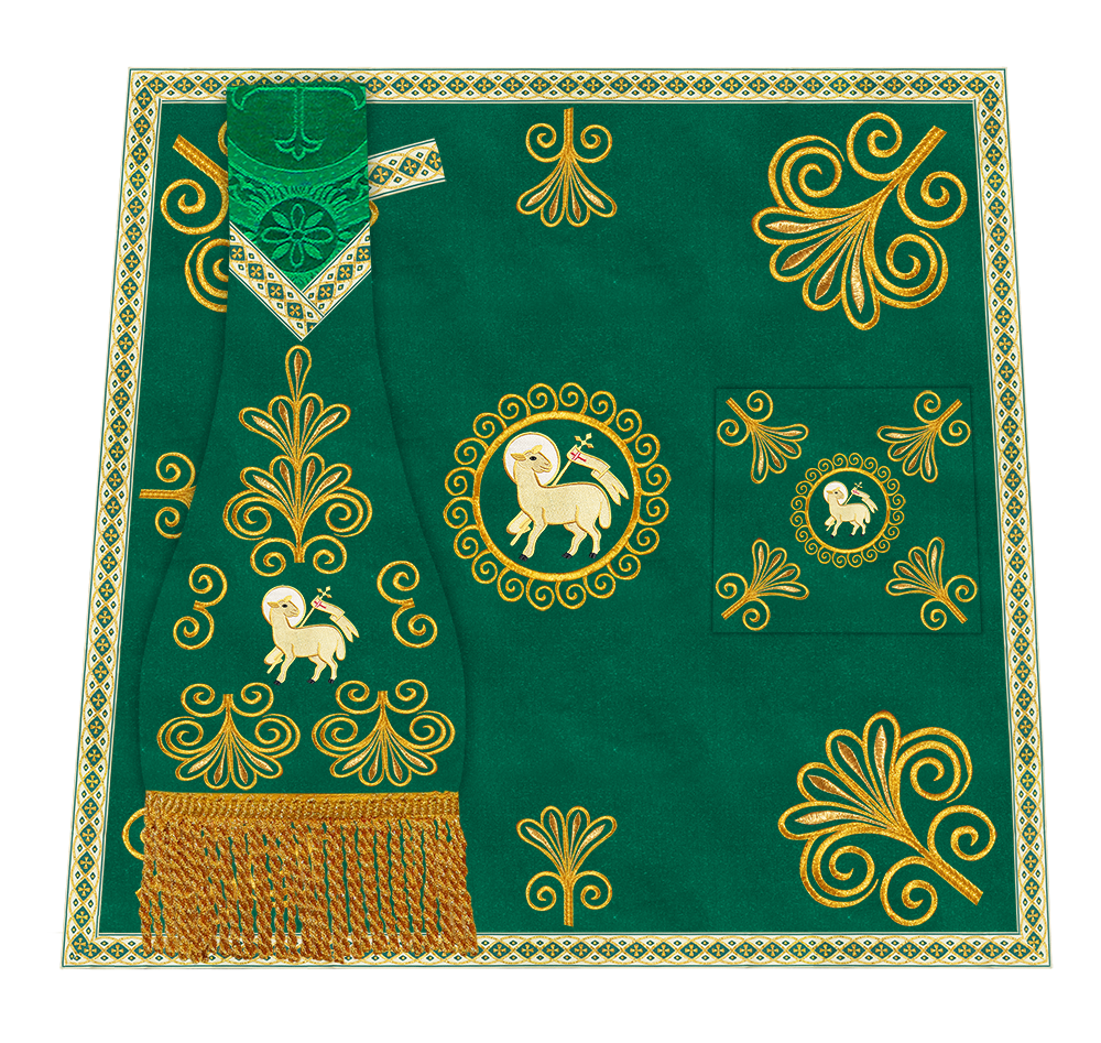 Ornate Embroidery Mass set with Motif