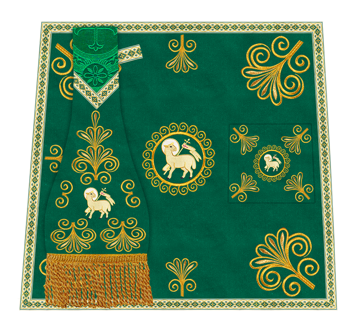 Ornate Embroidery Mass set with Motif