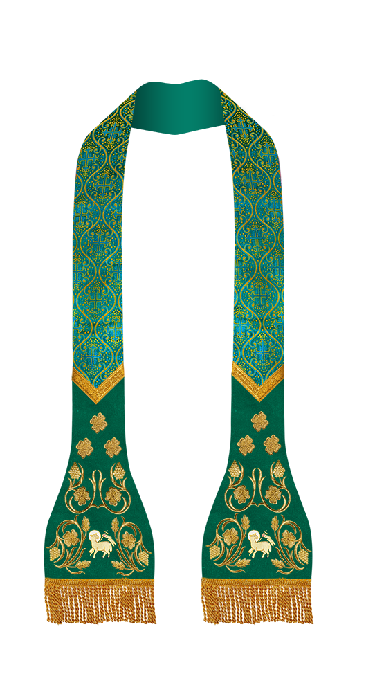 Roman Stole with grapes embroidery