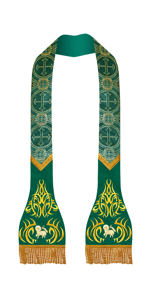 Set of 4 roman stole with adorned motif