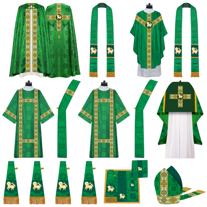 Gothic HIghline Mass Set with Embroidered Motif and Orphrey