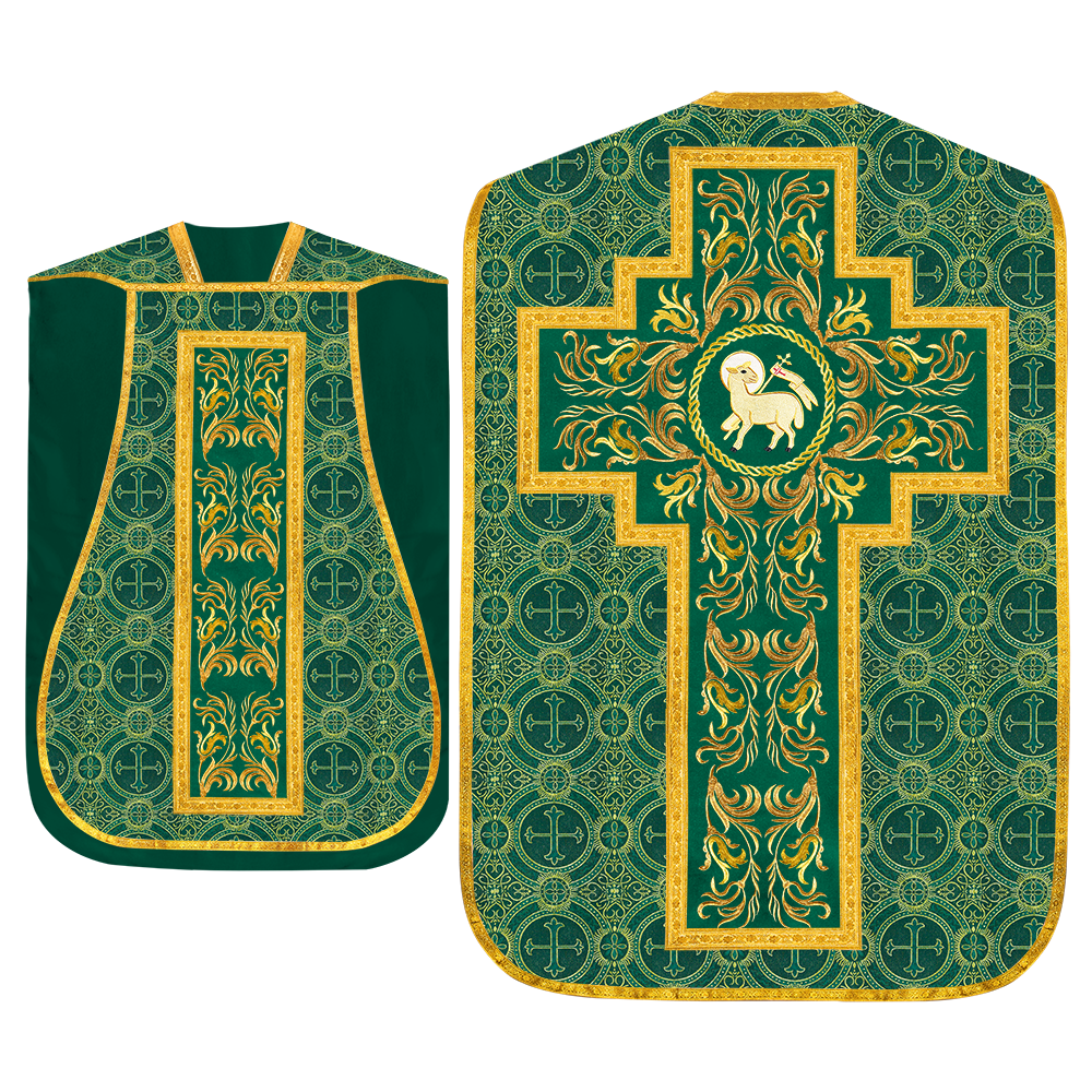 Set of Four Liturgical Roman Chasuble Vestment