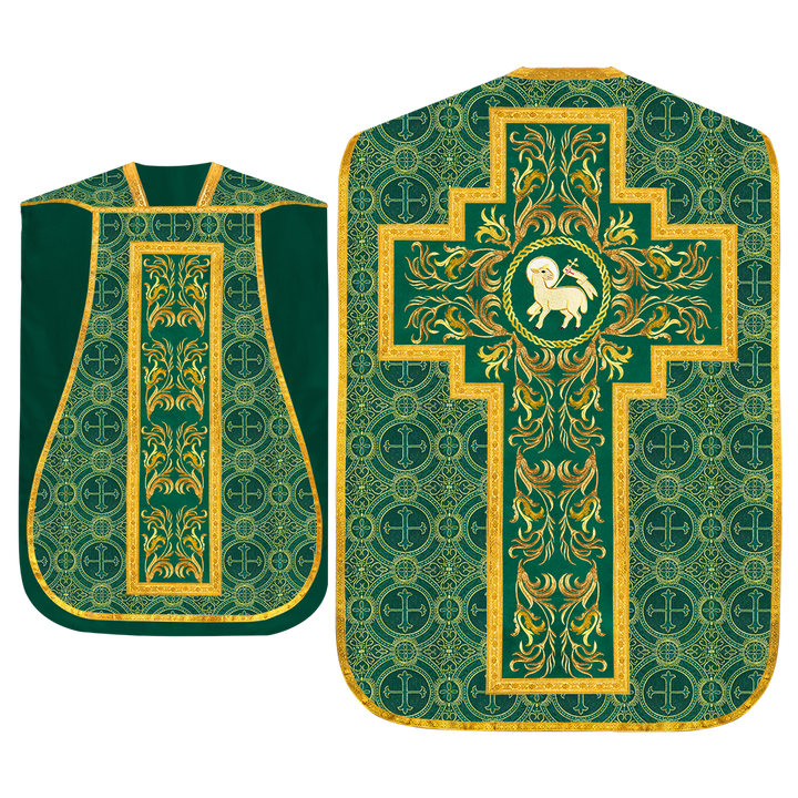 Set of Four Liturgical Roman Chasuble Vestment