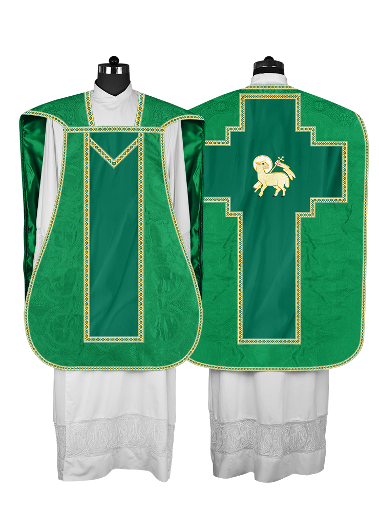 Roman chasuble with Motif and Trims