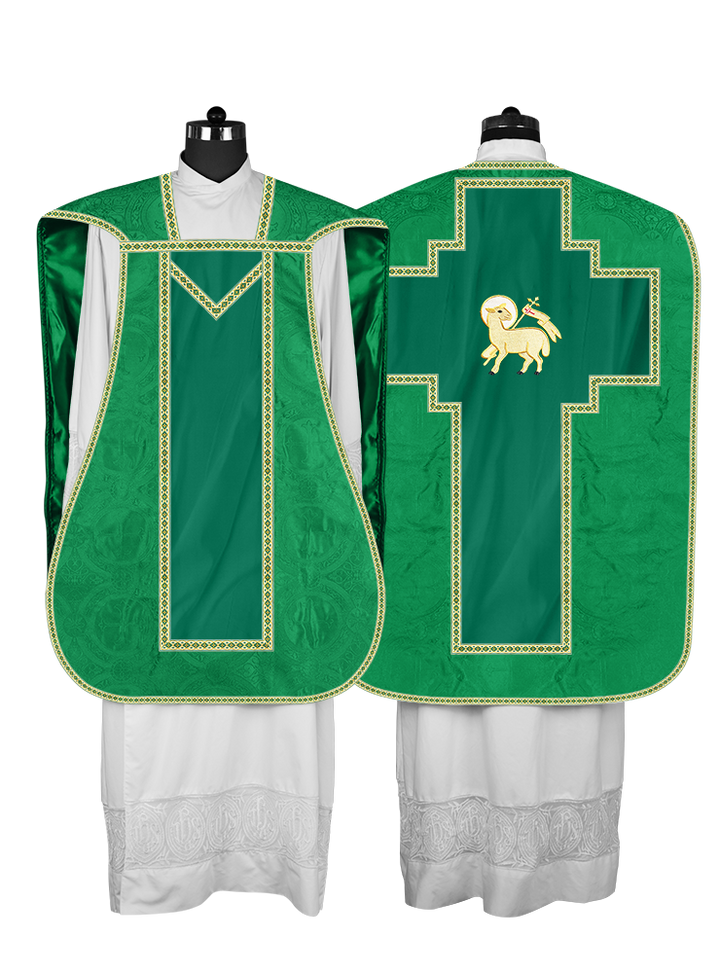 Roman chasuble with Motif and Trims