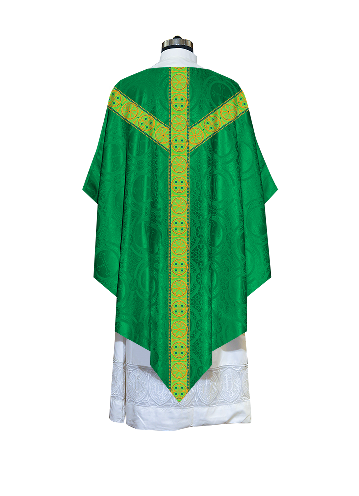 Pugin Chasuble with Detailed Braids