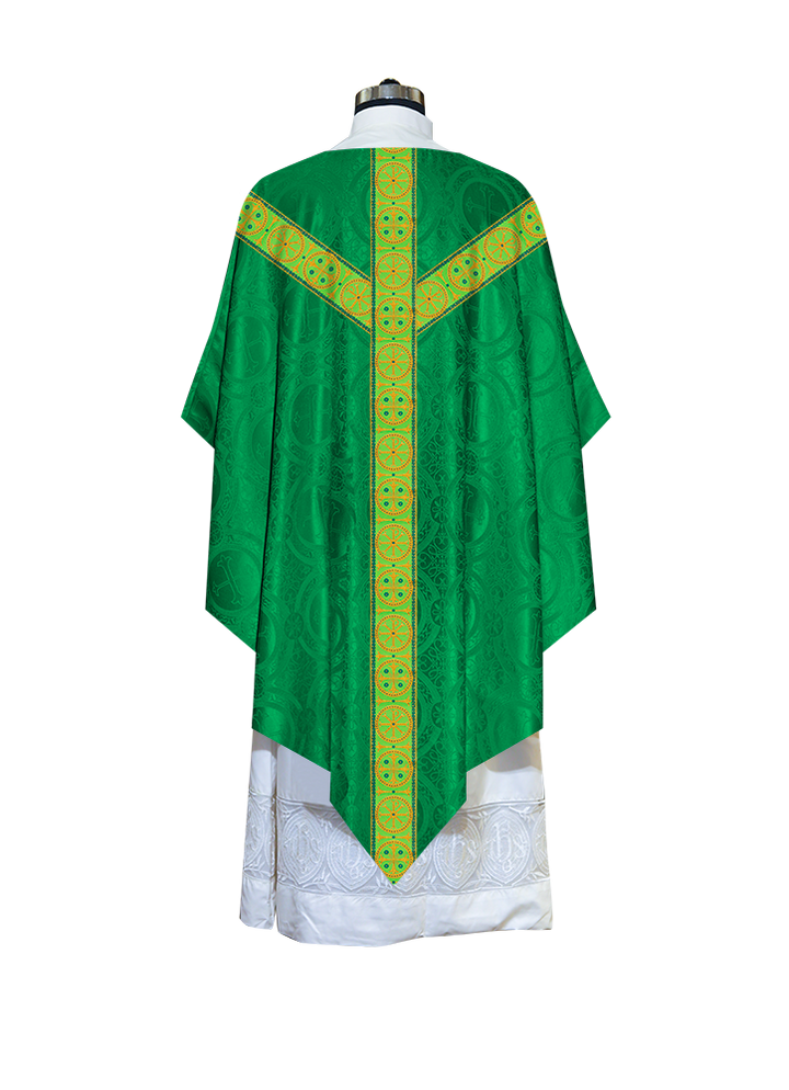 Pugin Chasuble with Detailed Braids