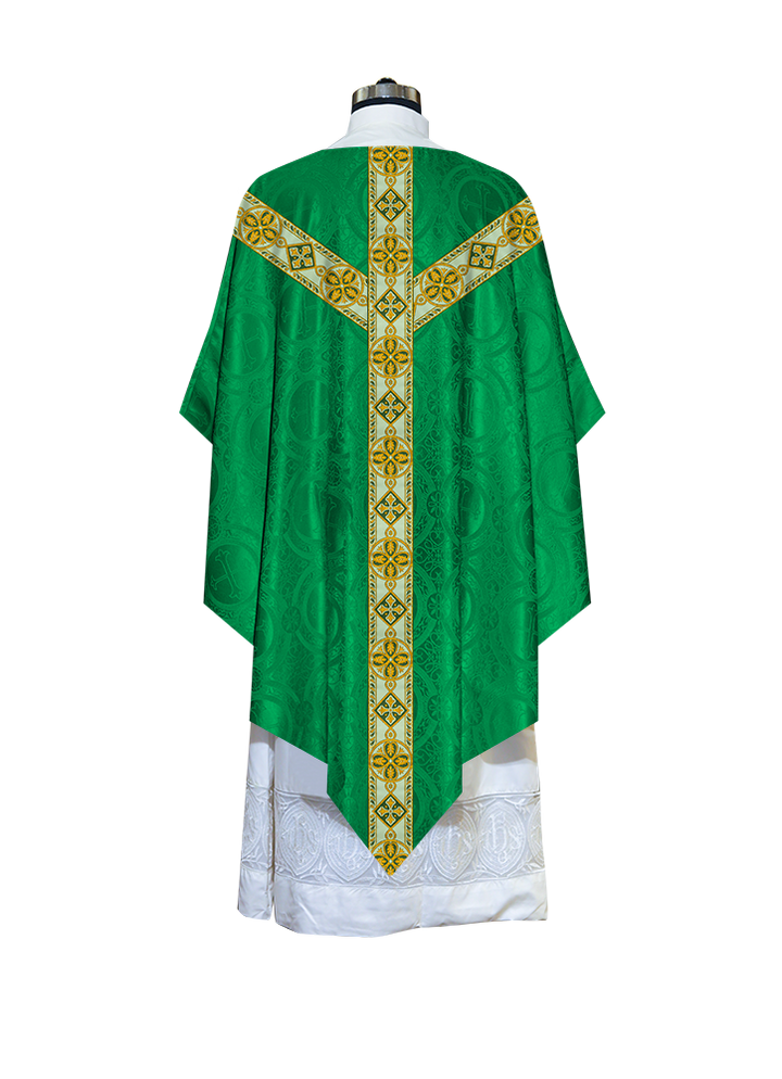 Pugin Chasuble with Woven Braids