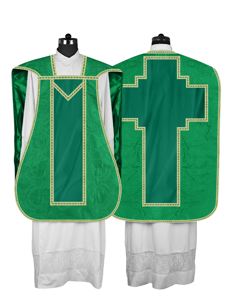 Roman chasuble with Motif and Trims