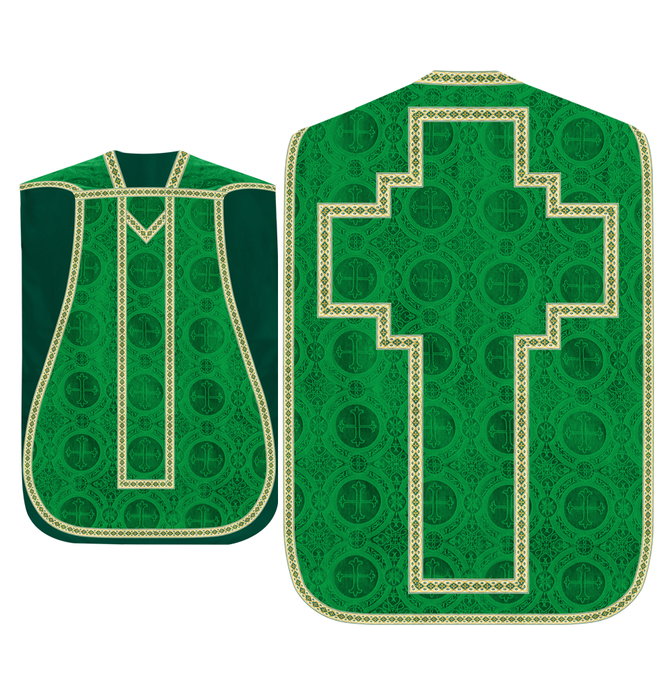 Roman Chasuble with Adorned Motif and Trims