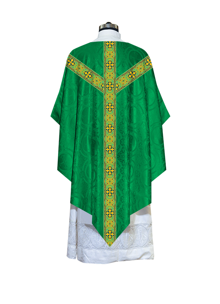 Pugin Chasuble with Woven Braids