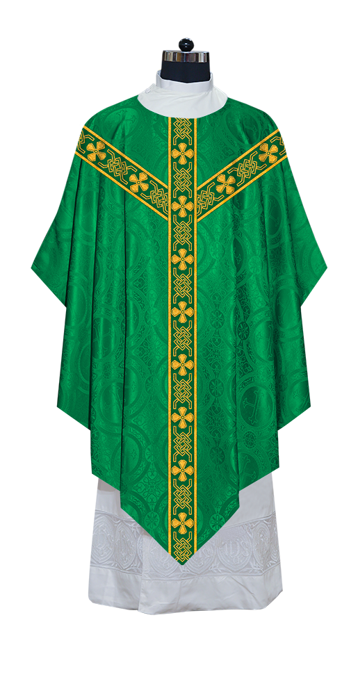 Pugin Chasuble with Detailed Braids