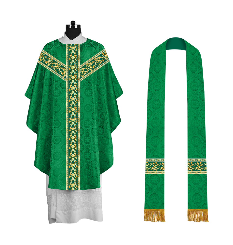 Gothic Chasuble with Y-type Embroidered Orphrey