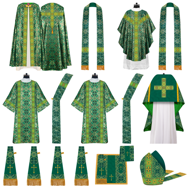 Gothic Highline Mass set Vestments with Orphrey