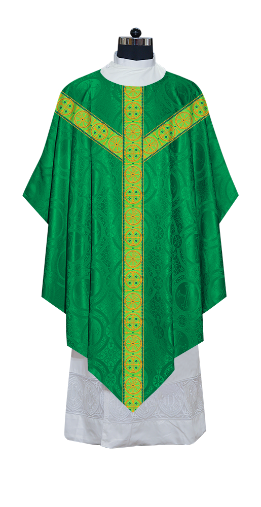 Pugin Chasuble with Detailed Braids