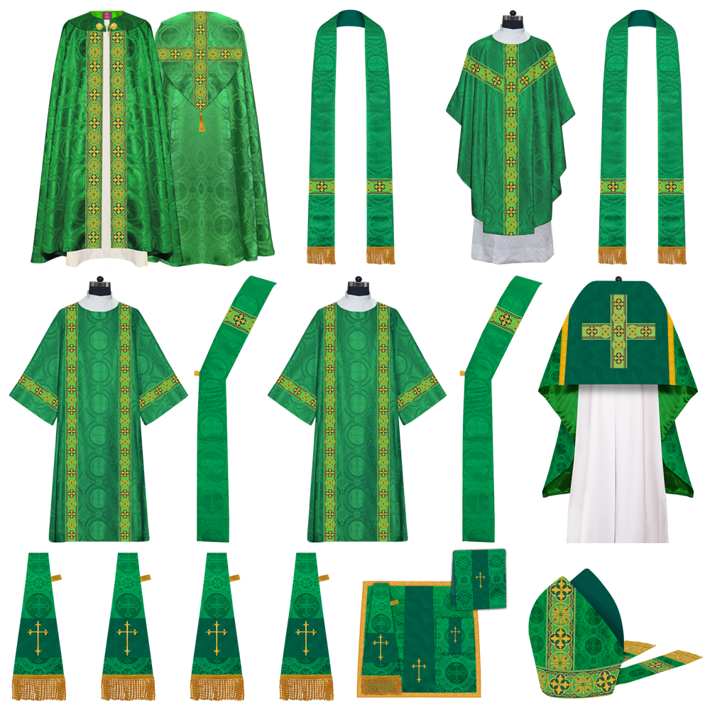 Gothic Highline Mass set Vestments with Orphrey