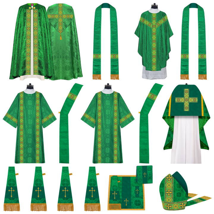 Gothic Highline Mass set Vestments with Orphrey