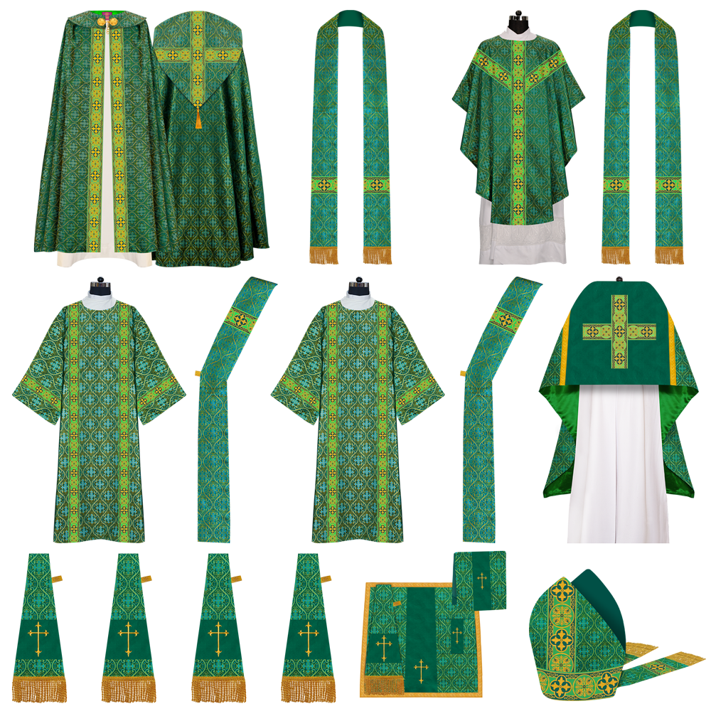 Gothic Highline Mass set Vestments with Orphrey