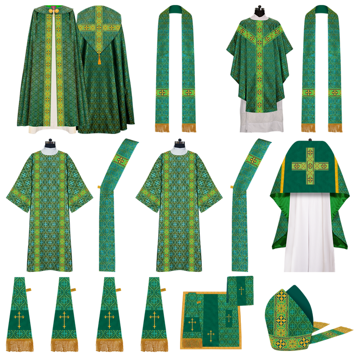 Gothic Highline Mass set Vestments with Orphrey