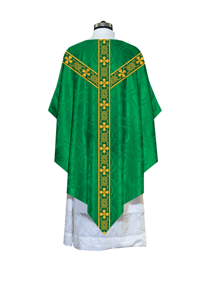 Pugin Chasuble with Detailed Braids