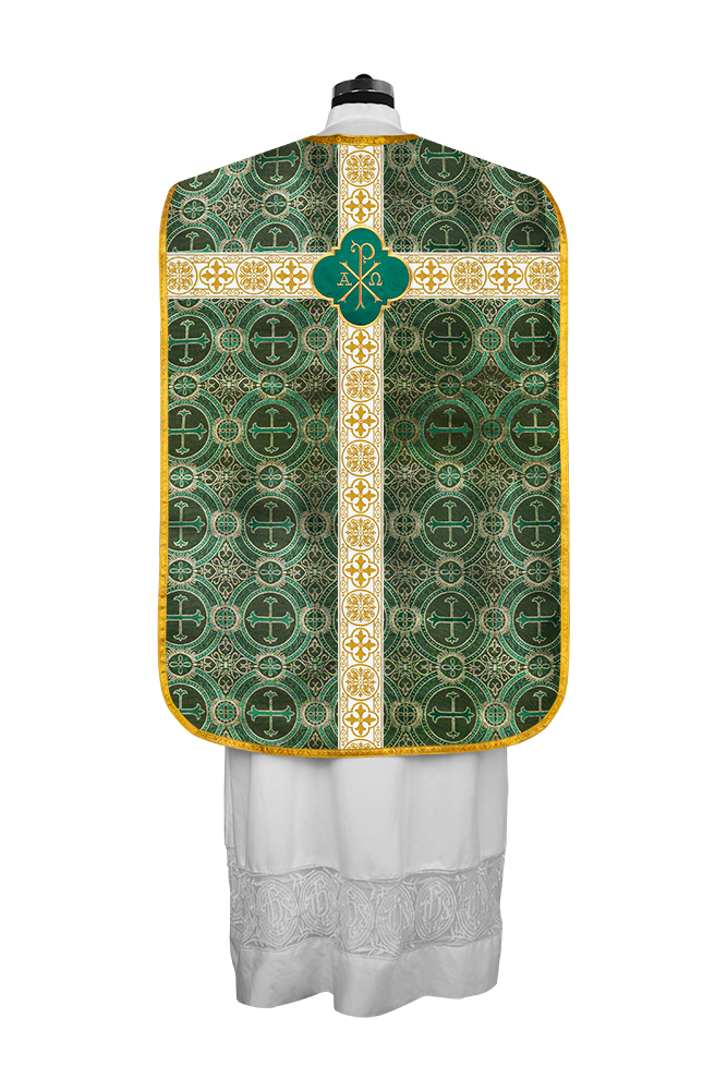 Vestimentas con espalda de violín con motivo y cruz Orphrey