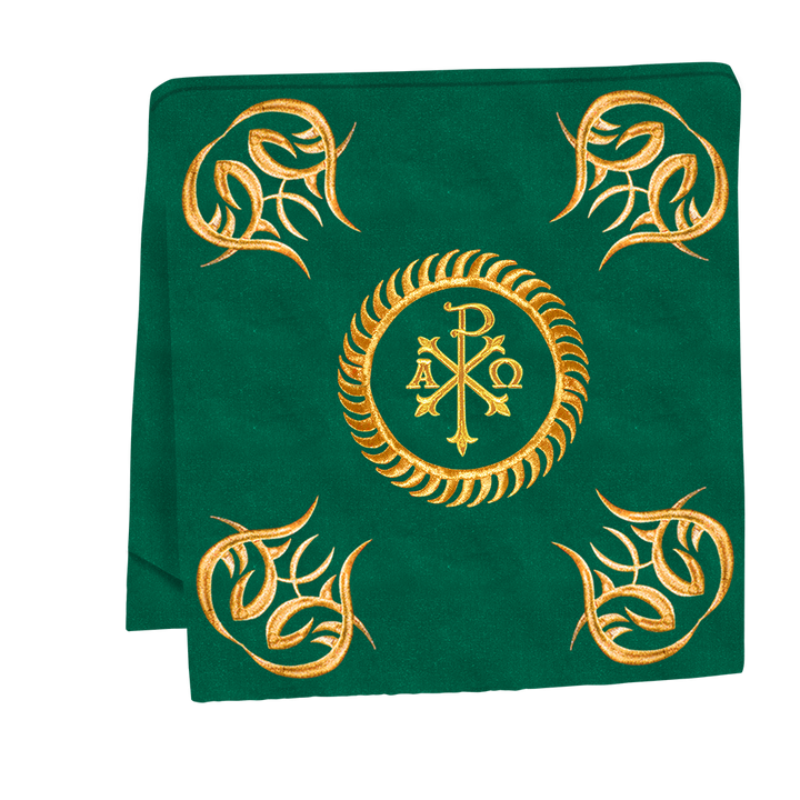 Liturgical Altar Table Cloth with Elegant Embroidery Trims