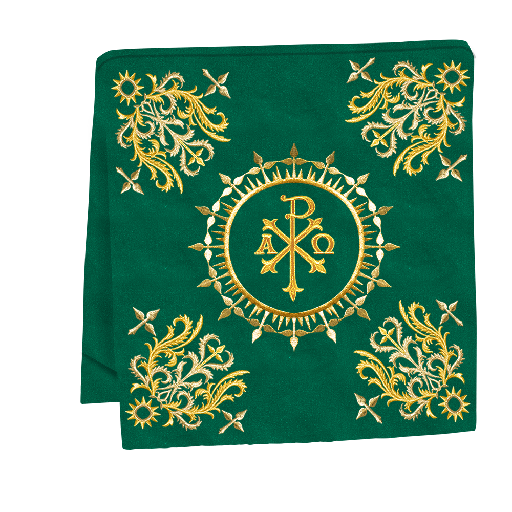 Elegant  church mass set with Embroidered Motif