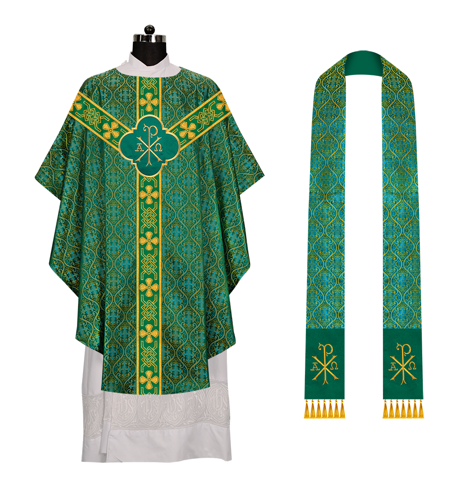 Gothic Chasuble with Motif and Trims