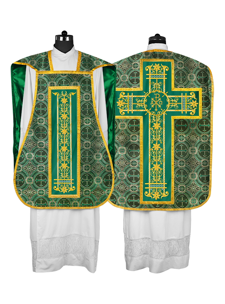 Vestimentas católicas con espalda de violín 