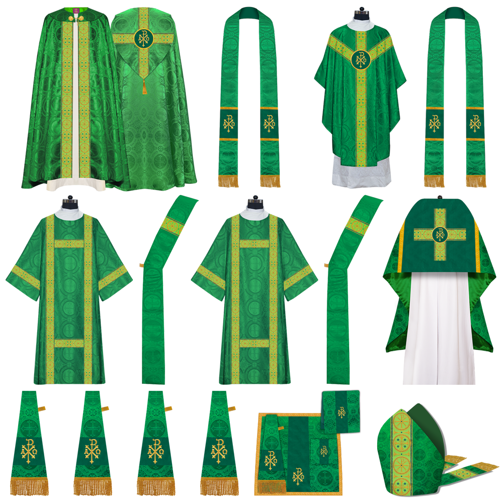 Gothic Highline Mass Set with Embroidered Motif and Trims