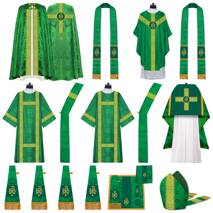 Gothic Highline Mass Set with Embroidered Motif and Trims