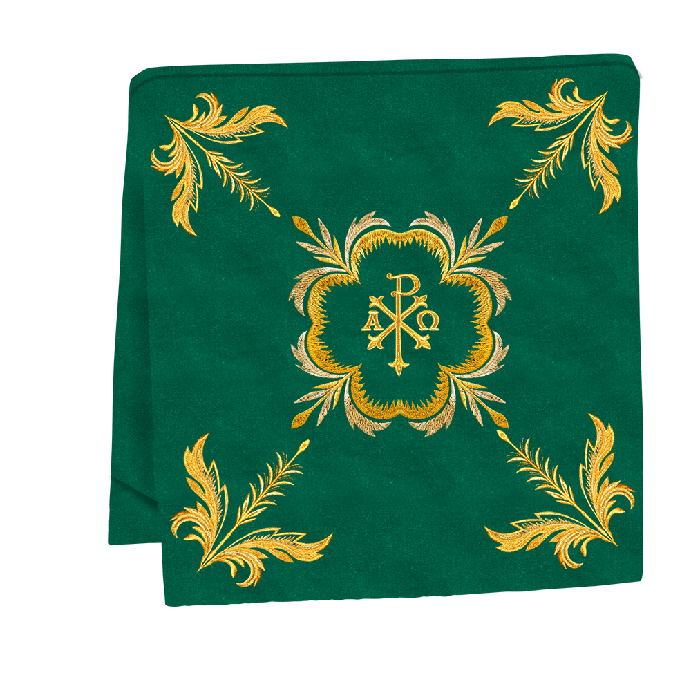 Handcrafted Church Altar Cloth with Detailed Embroidered Trims