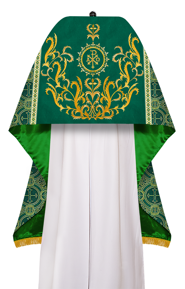 Humeral Veil Vestment with Braided Motif and Trims