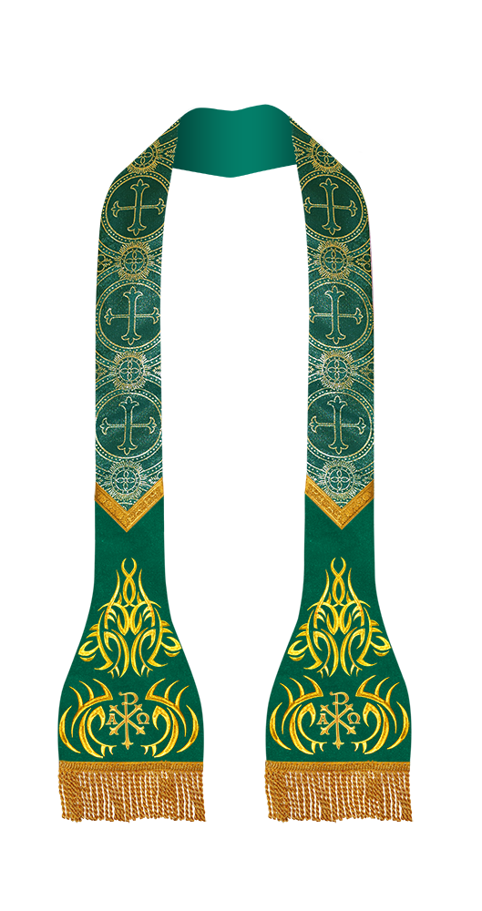 Set of 4 roman stole with adorned motif