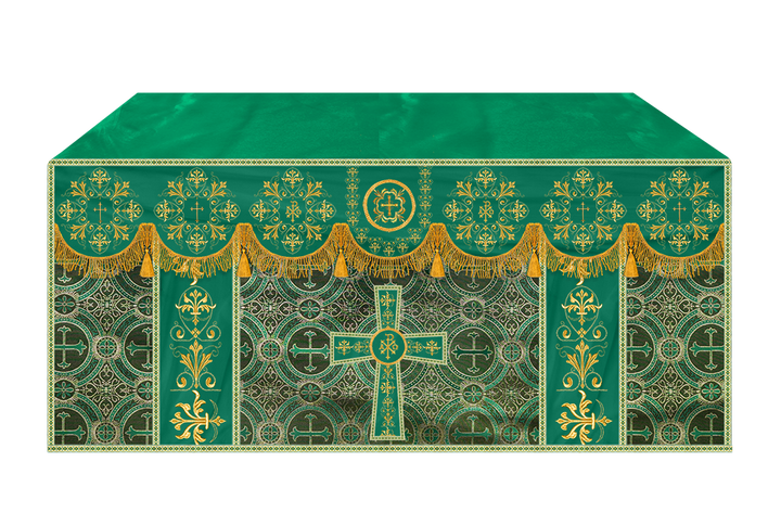 Altar Cloth with Spiritual Motif and Trims