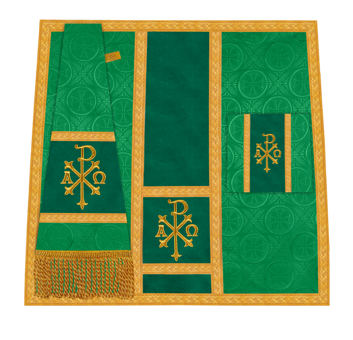 Handcrafted Altar Mass Set with Embroidered Motif