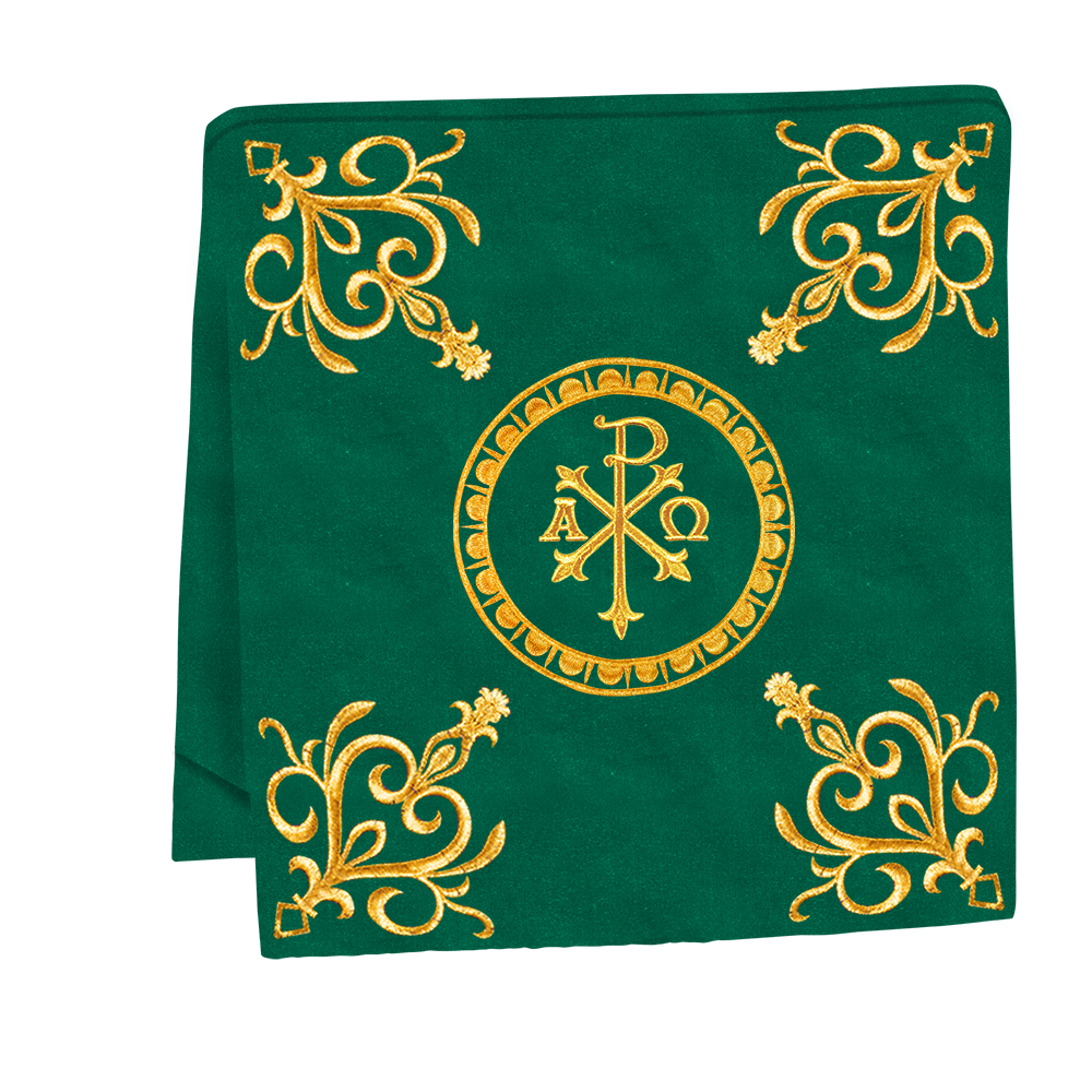 Elegant Altar Cloth with Intricate Orphrey Embroidery & Motif